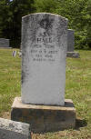 Asa Hall's tombstone, Hall's Church Cemetery, Ironto, VA.