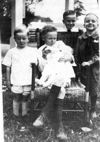 Johnny, Adrian holding Mahlon, Winston and Clifford (1923).