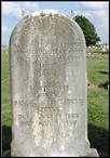 Photograph of tombstone for Hugh Lawson White Little and Montgoemry Little.
