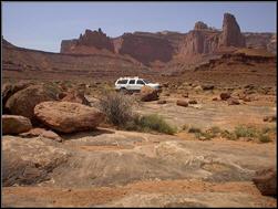 Our trusty steed in Canyonlands National Park.