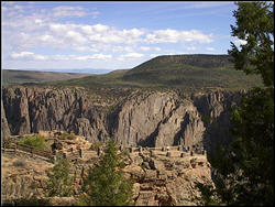 The Black Canyon of the Gunnison is a fairly new National Park and was new to us. It is a strange and awesome sight!