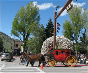 Picture of Jackson Hole Town Square.