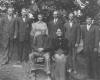 Samuel Mickey Family taken in West Virginia between 1915 and 1920 - Left to Right: Samuel Mickey, Sr., Martha Ann (White) Mickey, Isaac Newton Mickey, James Mickey, Laura B. Mickey, Samuel Mickey, Jr., Andy Logan Mickey, Linzy Mickey.