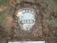 Harvey McLaughlin Tombstone.